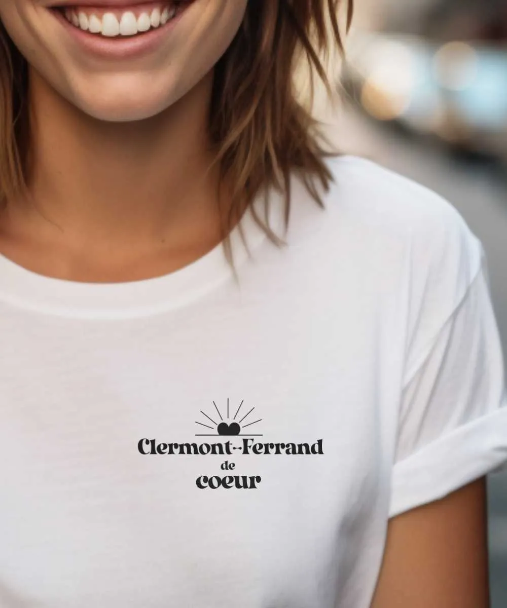 T-Shirt Clermont-Ferrand de coeur