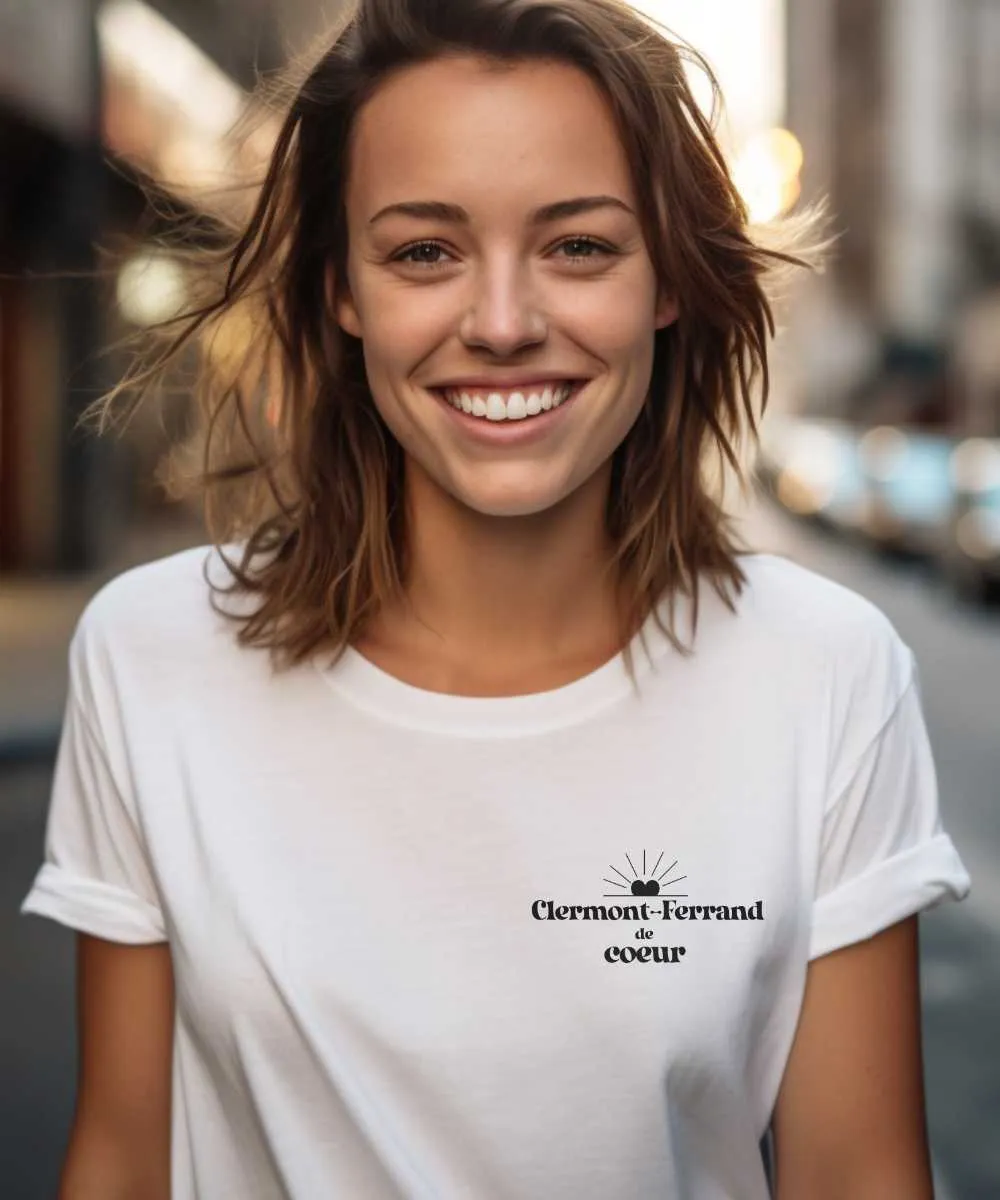 T-Shirt Clermont-Ferrand de coeur