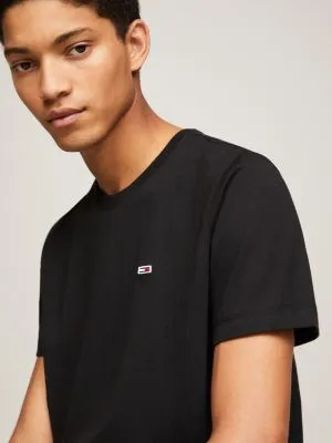 T-shirt coupe standard Classics en coton bio | Noir | Tommy Hilfiger