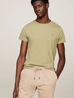 T-shirt extra slim extensible | Vert | Tommy Hilfiger