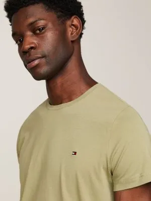 T-shirt extra slim extensible | Vert | Tommy Hilfiger