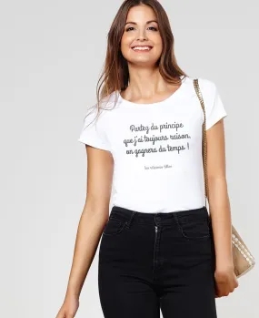 T-Shirt femme Partez du principe