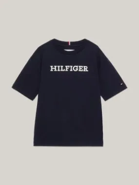 T-shirt Hilfiger Monotype coupe des archives | Bleu | Tommy Hilfiger