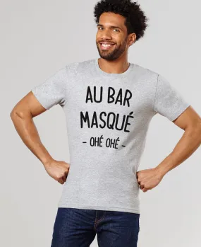 T-Shirt homme Au bar masqué