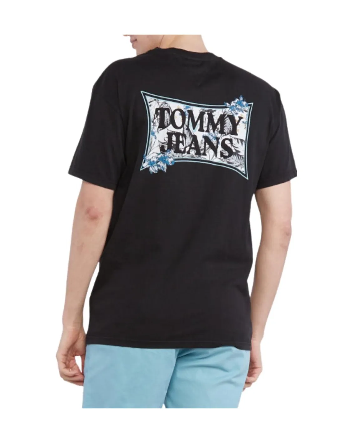 T Shirt Homme Tommy Jeans Ref 56504 BDS Noir