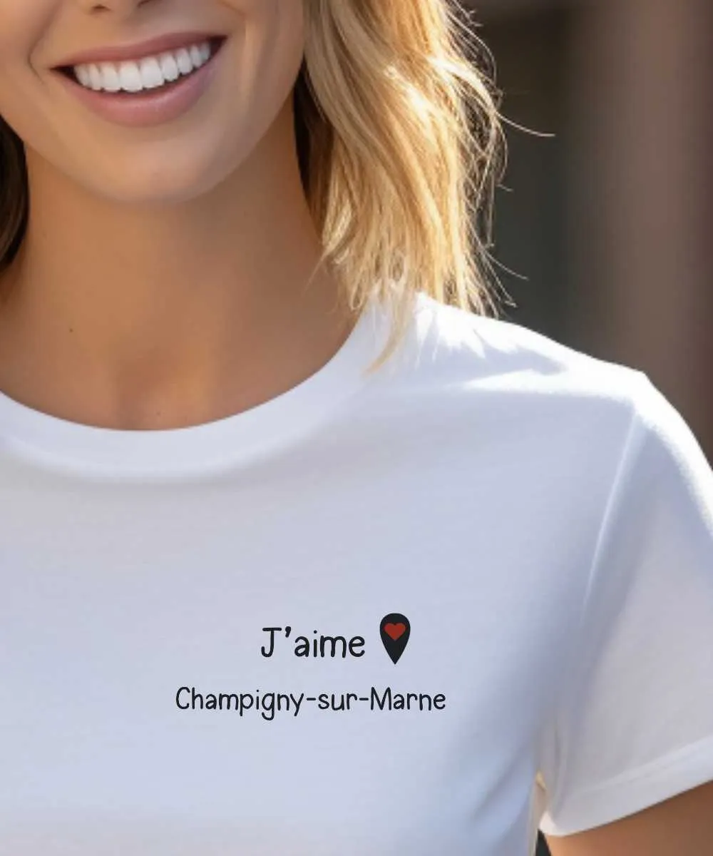 T-Shirt J'aime Champigny-sur-Marne