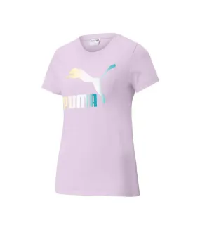 T-shirt Mauve Femme Puma Crystal