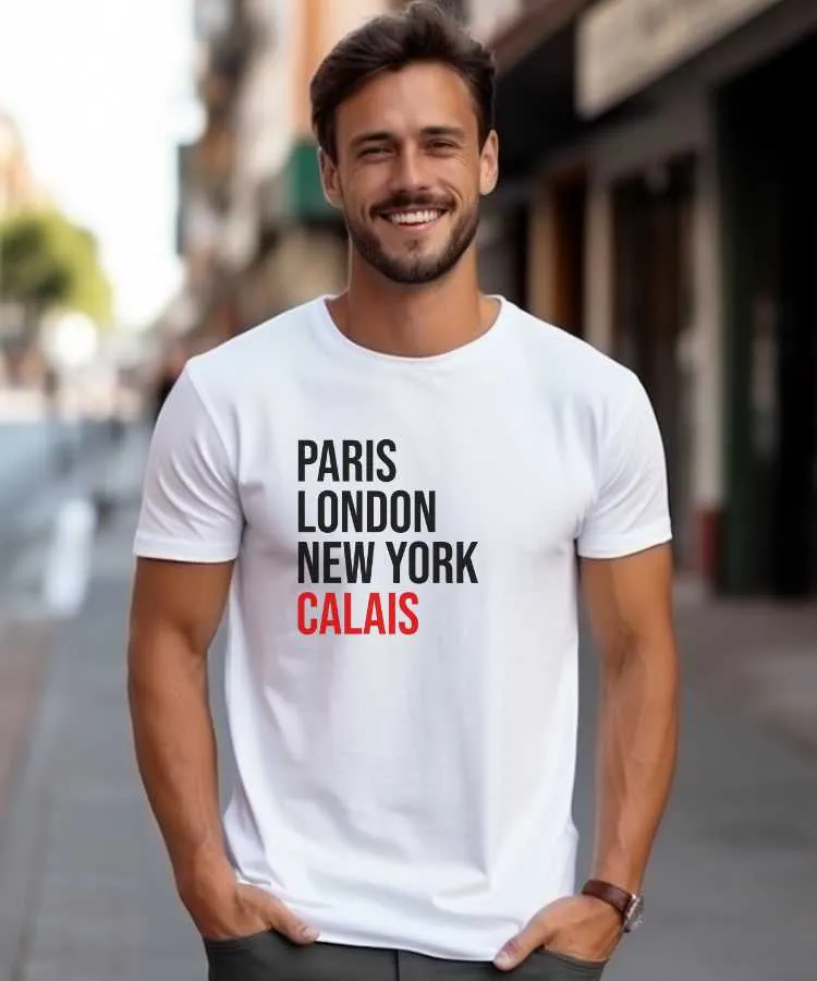 T-Shirt Paris London New York Calais