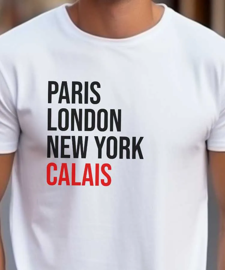 T-Shirt Paris London New York Calais