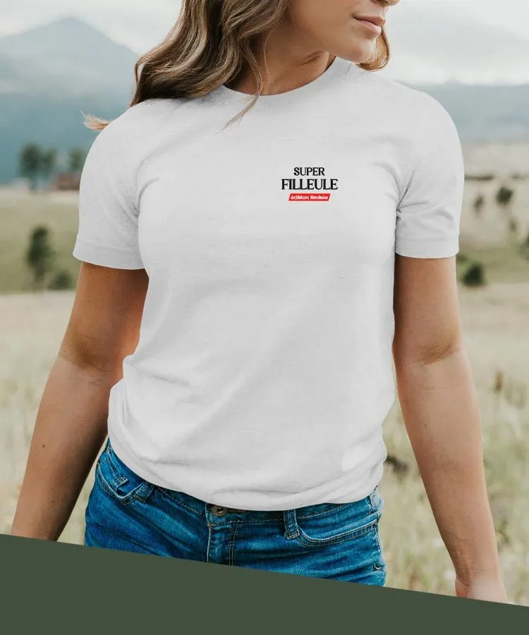 T-Shirt Super Filleule édition limitée Pour femme