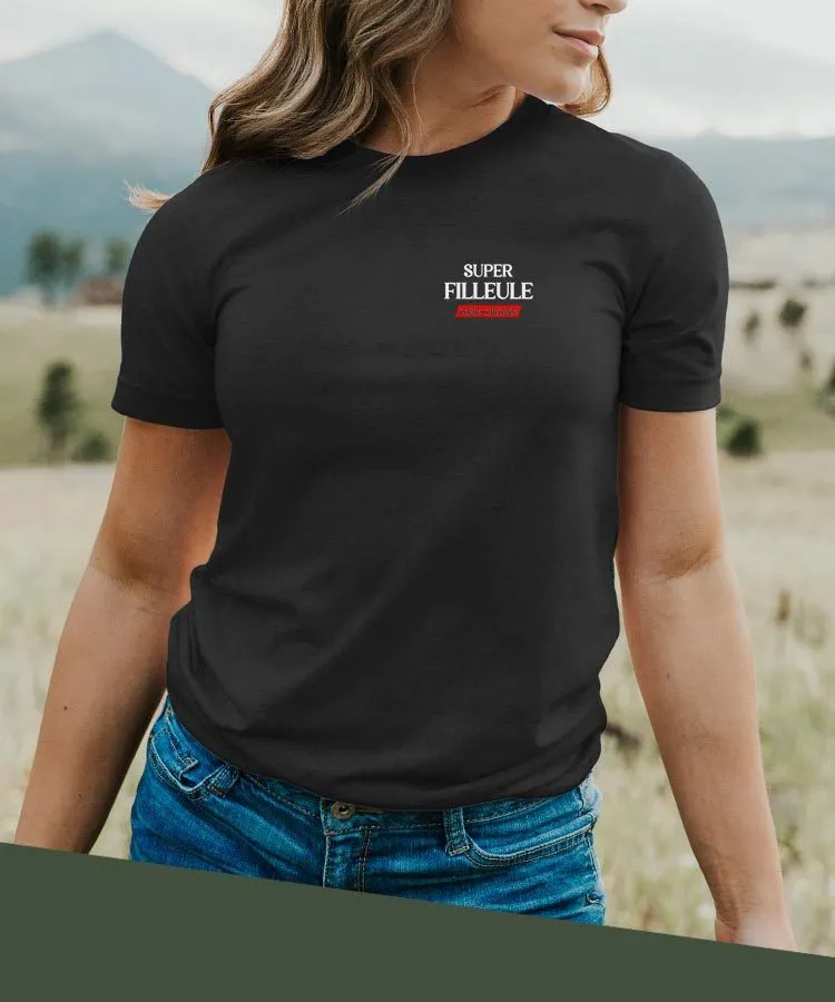 T-Shirt Super Filleule édition limitée Pour femme