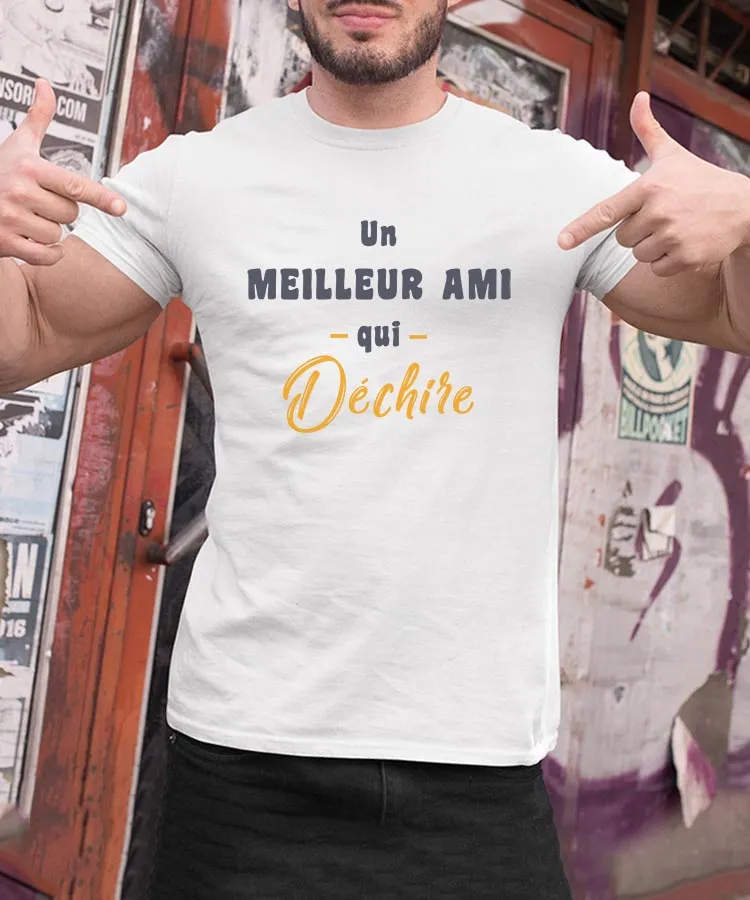 T-Shirt Un Meilleur Ami Qui déchire Pour homme