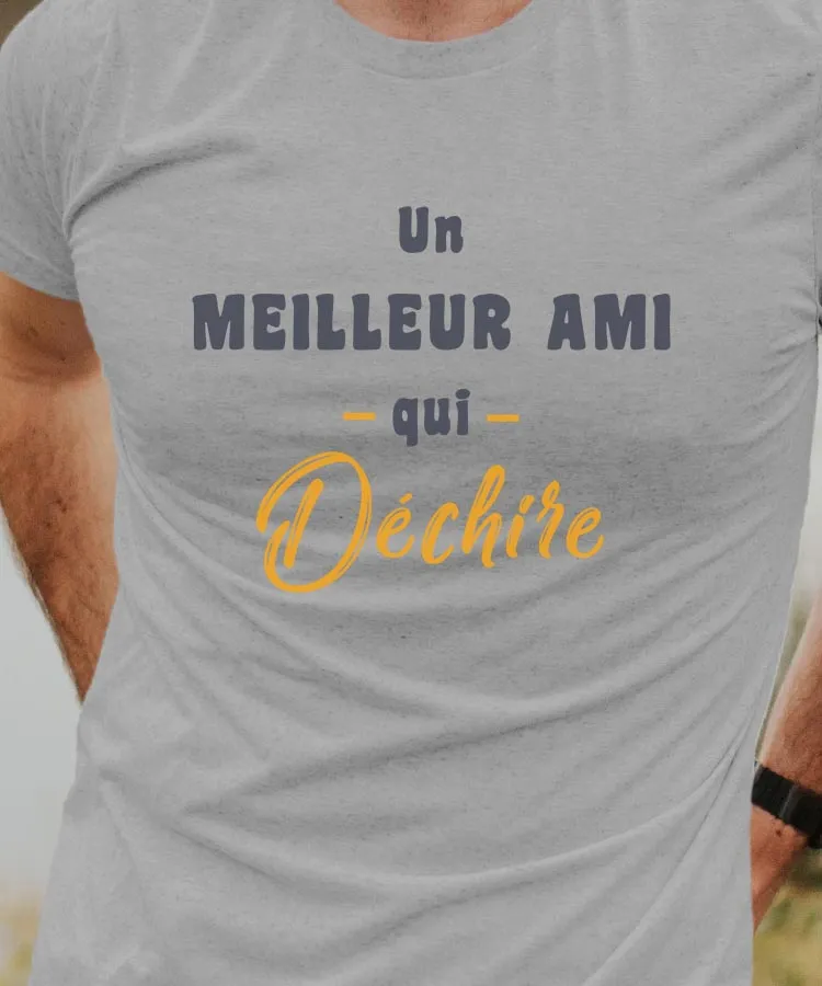 T-Shirt Un Meilleur Ami Qui déchire Pour homme