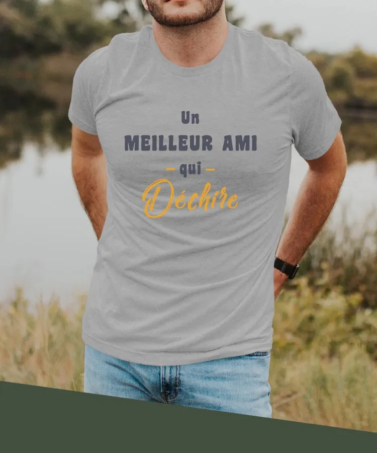 T-Shirt Un Meilleur Ami Qui déchire Pour homme