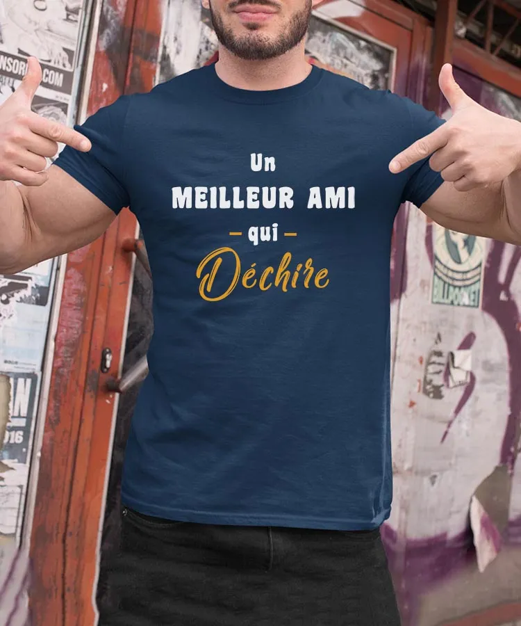 T-Shirt Un Meilleur Ami Qui déchire Pour homme