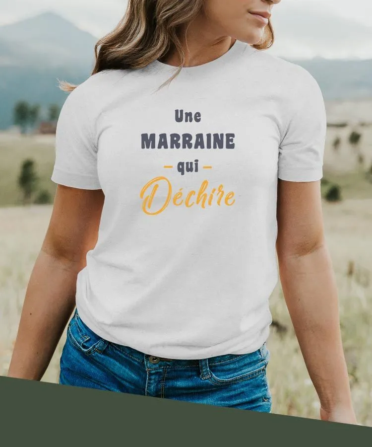 T-Shirt Une Marraine Qui déchire Pour femme