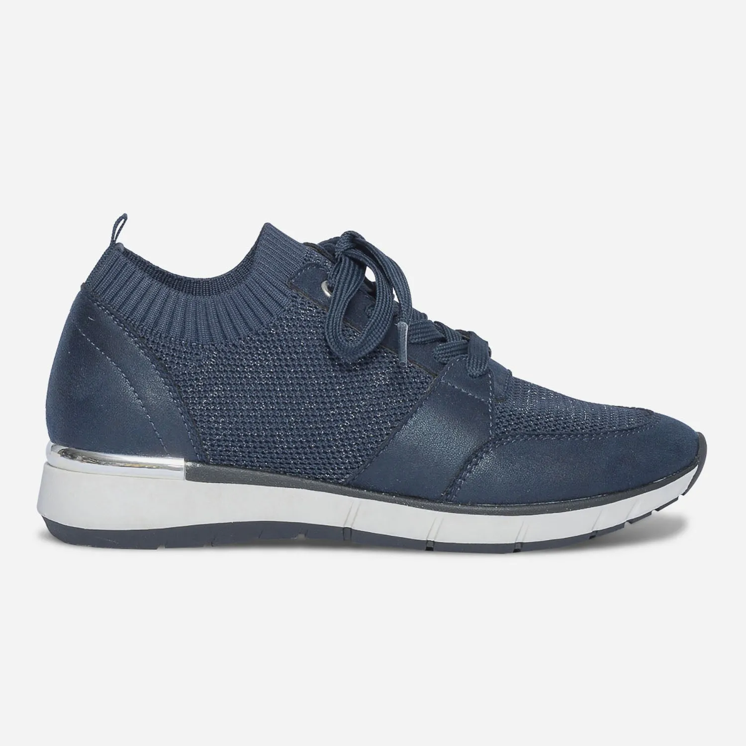 Tennis bleu marine tricotée - Baskets / Tennis Femme | ERAM