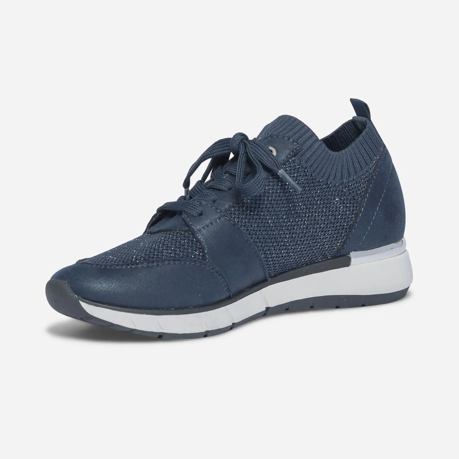 Tennis bleu marine tricotée - Baskets / Tennis Femme | ERAM