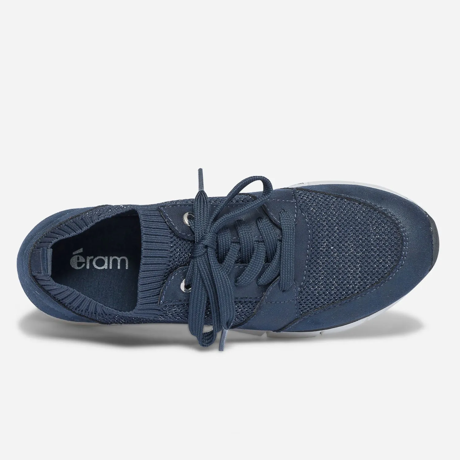 Tennis bleu marine tricotée - Baskets / Tennis Femme | ERAM