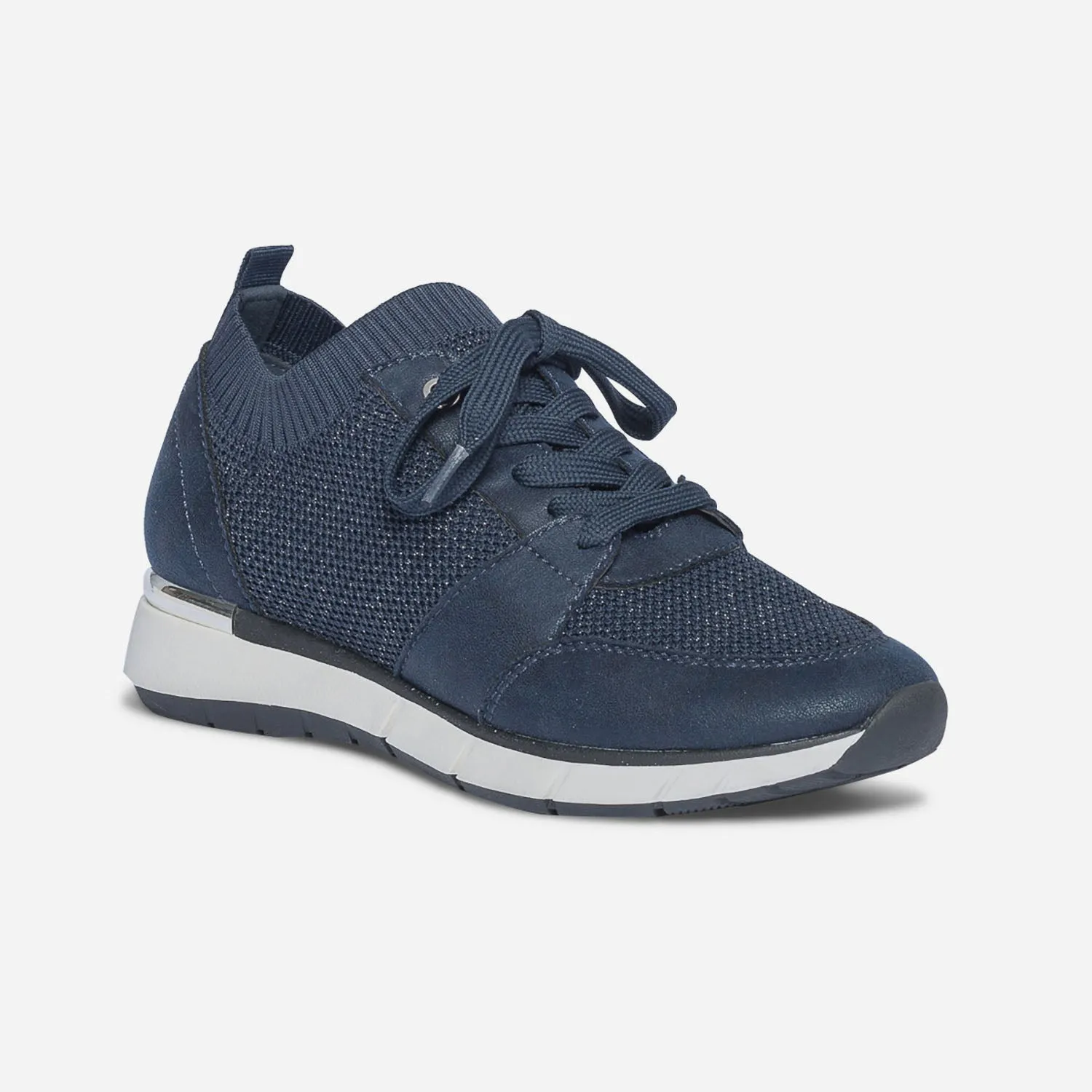 Tennis bleu marine tricotée - Baskets / Tennis Femme | ERAM