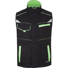 Veste gilet de travail sans manches - JN850 - noir 