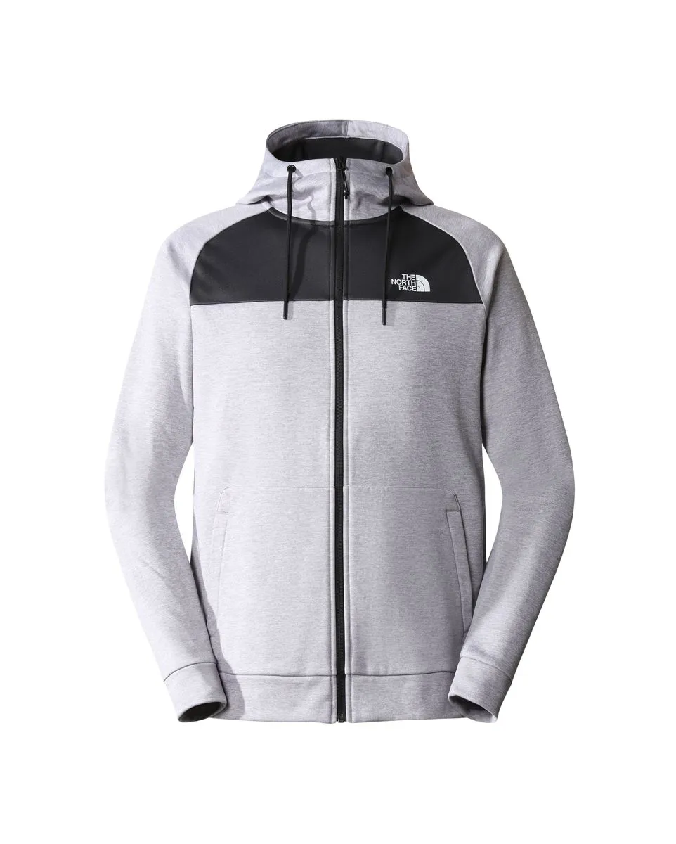 Veste à capcuhe manches longues Homme M REAXION FLEECE F/Z HOODIE - EU Gris