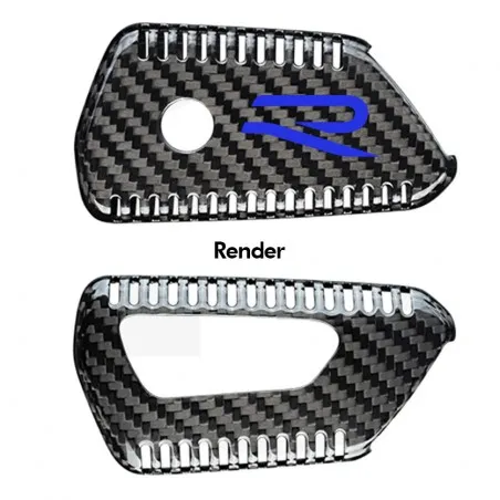 VW Golf 8 R Car Key Shell Carbon Fiber